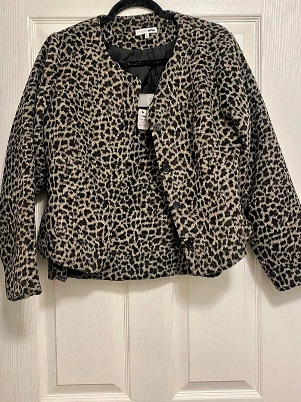 Leopard Print Jacket Set - Picture 2 of 3
